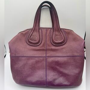 AB Condition Givenchy Nightingale satchel in light purple lamb skin leather